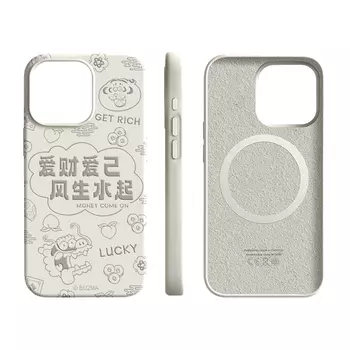 Чехол для телефона Pin Sai Pinsai, Fortune and Prosperity - Magnetic Absorption - Pink and white