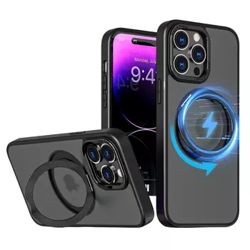 Чехол для телефона Povatine, Blue skin-feeling metal magnetic swivel bracket