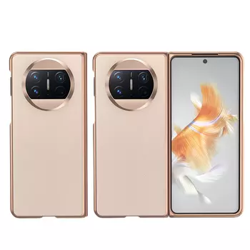 Чехол для телефона Povatine, Dawn Gold|Electroplated plain leather shell