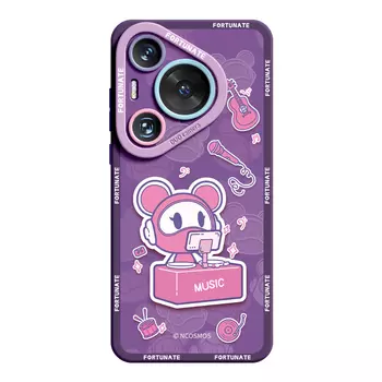 Чехол для телефона RVIXE Avix Rvixe, Apple Pink - Interstellar Bear Collaboration creative and cute