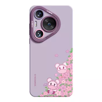 Чехол для телефона RVIXE Avix Rvixe, Grass purple - interstellar bear - sea of flowers