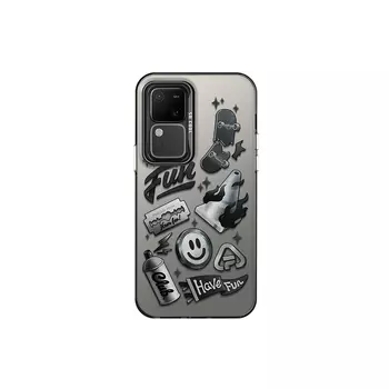 Чехол для телефона с камнями Stones, Color silver black - DWSTSCY160