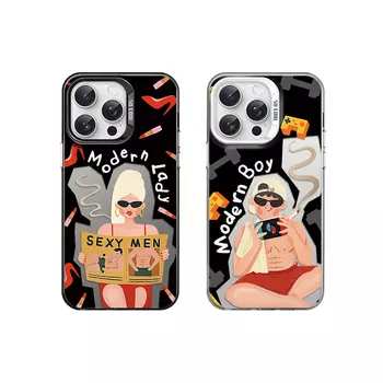 Чехол для телефона с камнями Stones, Color silver black - DWSTSCY232