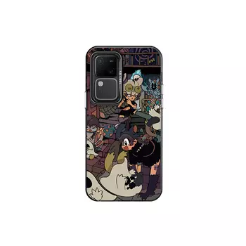 Чехол для телефона с камнями Stones, Colored silver black - DWSTSCY045