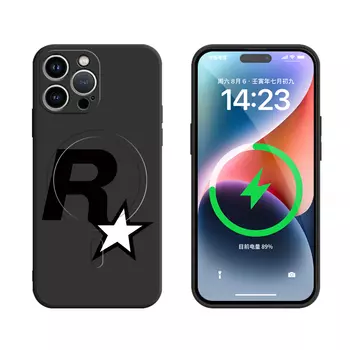 Чехол для телефона с камнями Stones, Magnetic texture black-DWSTSMF297