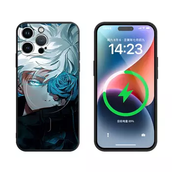 Чехол для телефона с камнями Stones, Magnetic texture black-DWSTSMF399