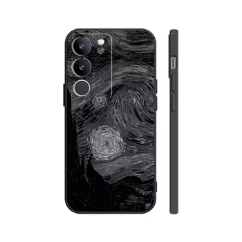 Чехол для телефона с камнями Stones, Rubik's Cube texture black - DWSTSMF227