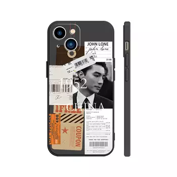 Чехол для телефона с камнями Stones, Rubik's Cube texture black - DWSTSMF056