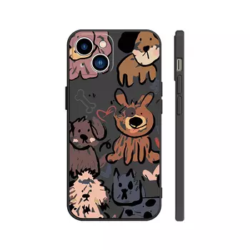 Чехол для телефона с камнями Stones, Rubik's Cube texture black - DWSTSMF307