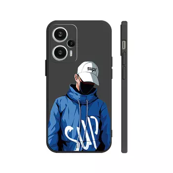 Чехол для телефона с камнями Stones, Rubik's Cube texture black - DWSTSMF031