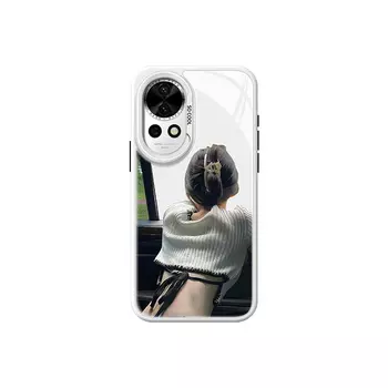 Чехол для телефона с камнями Stones, Two-color glass black and white - DWSTSSS002