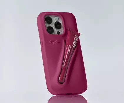 Чехол для телефона с отделением для бальзама Rhode, iphone 15, красный