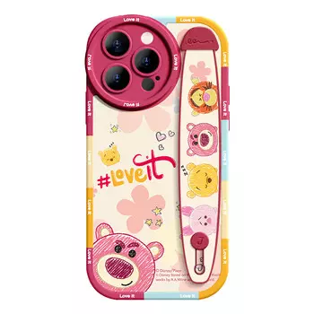 Чехол для телефона Super Mouse Strawberry Bear Series, Sakura Powder Probe JudyWristband HolderRound lens