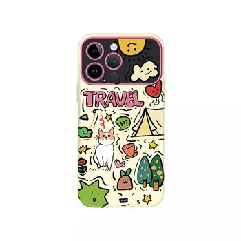 Чехол для телефона Taowantong Tao Wantong, Camping puppyMatte large window graphite black