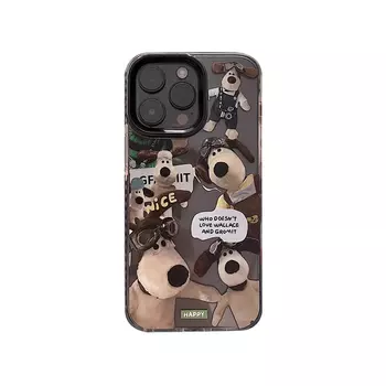 Чехол для телефона Taowantong Tao Wantong, Circle shell - shock puppy + black edge big hole lens soft shell