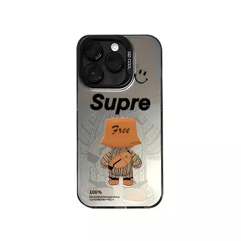 Чехол для телефона Taowantong Tao Wantong, Color silver laser - antique white - tide brand bear A12938