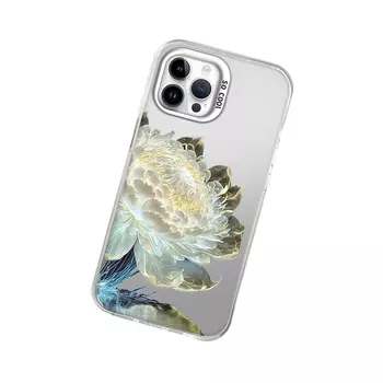 Чехол для телефона Taowantong Tao Wantong, Color Silver Laser - Antique White - Colorful Lotus A12881