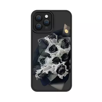 Чехол для телефона Taowantong Tao Wantong, Gold steel sand fine hole - dark rose bouquet