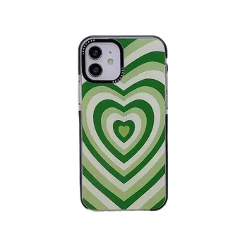 Чехол для телефона Taowantong Tao Wantong, "Heart-shaped green gradient" black circle anti-drop strip hig