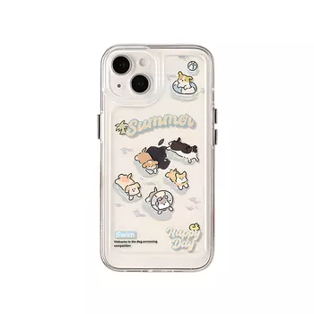 Чехол для телефона Taowantong Tao Wantong, Swimming puppy blackened soft shell full package anti-fall