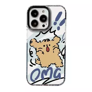 Чехол для телефона Victory Charge, Circle Shell-White Edge 0-Running Panic Dog