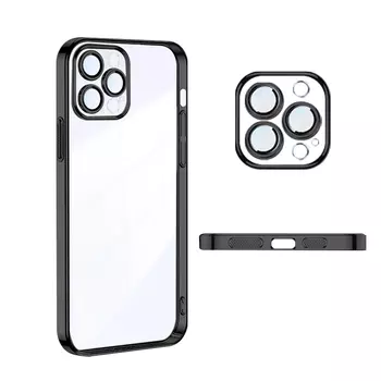 Чехол для телефона Victory Charge, Electroplating bright surface hard shell-black 0-solid color