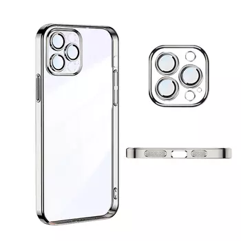 Чехол для телефона Victory Charge, Electroplating bright soft shell-silver 0-solid color