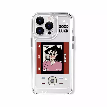 Чехол для телефона Victory Charge, Fine hole space shell - transparent - good luck mobile phone