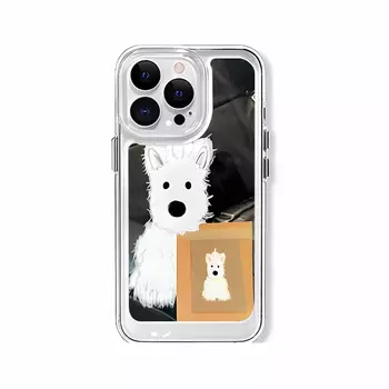 Чехол для телефона Victory Charge, Macroporous space shell - transparent - schnauzer