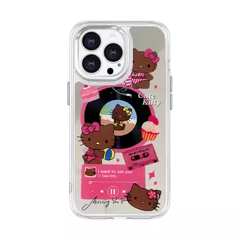 Чехол для телефона Victory Charge, Mirror shell-electroplated silver 0-pink record kt cat