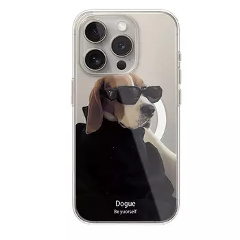 Чехол для телефона Victory Charge, Sc magnetic shell - transparent - sunglasses dog A