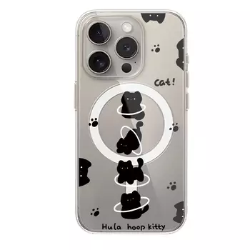 Чехол для телефона Victory Charge, Transparent magnetic case-transparent 0-cat hula hoop