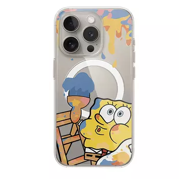 Чехол для телефона Victory Charge, Transparent magnetic case-transparent 0-TDL graffiti SpongeBob