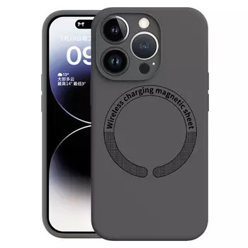 Чехол для телефона Yule With Yule, Texture black-liquid letter magnetic