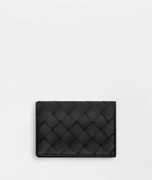 Чехол для визиток Intrecciato Bottega Veneta, черный