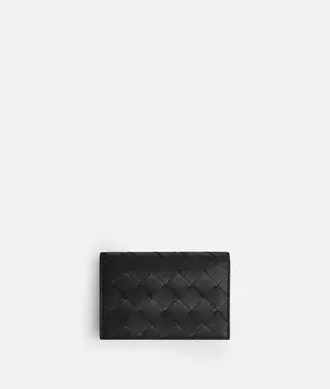 Чехол для визиток Intrecciato Bottega Veneta, черный
