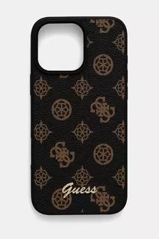 Чехол Guess для телефона iPhone 16 Pro Max 6.9, коричневый