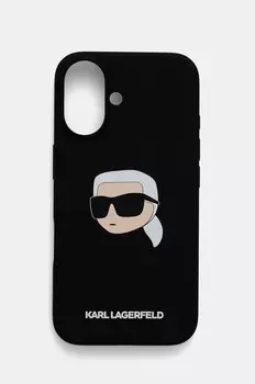 Чехол Karl Lagerfeld для iPhone 16 6.1, черный