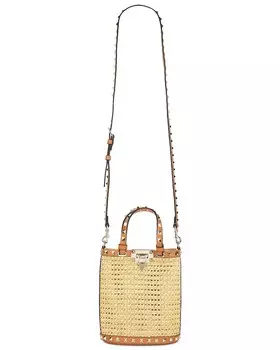 Чехол-клатч Rockstud Valentino Garavani, цвет Naturale & Almond Beige
