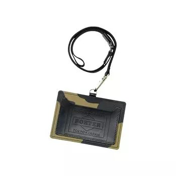 Чехол-кошелек для удостоверения личности с камуфляжным принтом Porter-Yoshida & Co., цвет Хаки