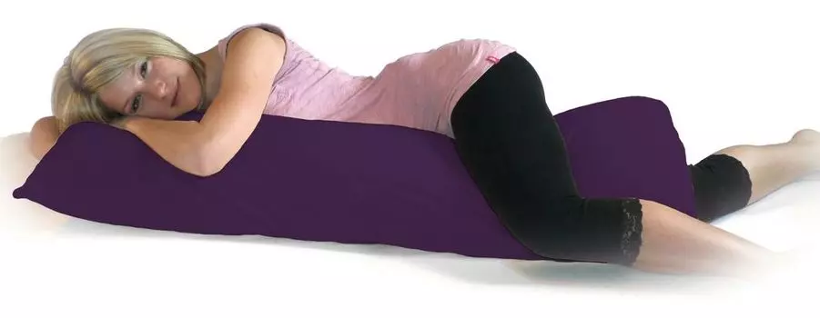 Чехол на боковую подушку 40х120 | 40х140 | 40х160 | 40x200: Цвет - Фиолетовый, Размер - 35-40x160 см DUKAL