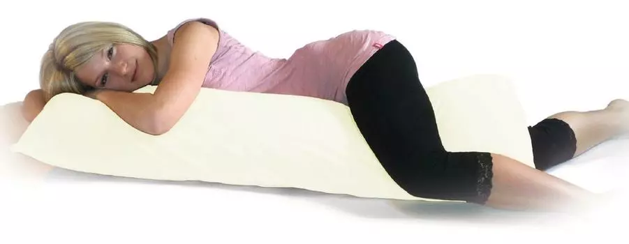 Чехол на боковую подушку 40x120 | 40х140 | 40х160 | 40х200: Цвет - жемчужно-белый, размер - 40х140-145 см DUKAL