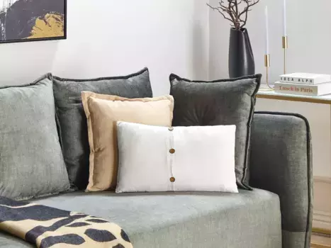 Чехол на декоративную подушку Beliani, белый