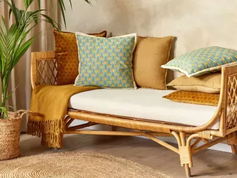 Чехол на декоративную подушку Beliani, синий