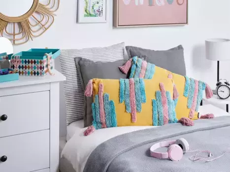 Чехол на декоративную подушку Beliani, желтый