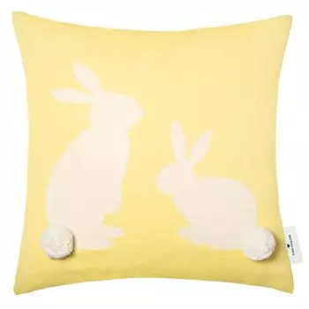 Чехол на декоративную подушку TOM TAILOR BOBBLE RABBIT светло-желтый 40 x 40 см