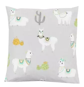 Чехол на детскую подушку ТупТам, орнамент, цвет: серый лама, размер: 80 х 80 см TupTam
