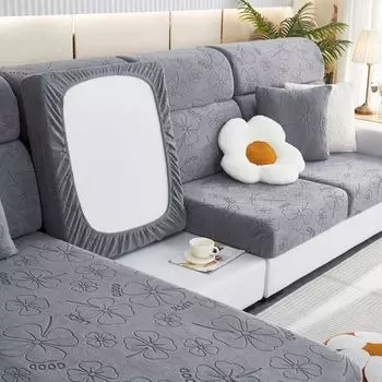 Чехол на диван, чехол на подушку сиденья, чехол на подушку сиденья, эластичный чехол, КУГИ, эластичный чехол на подушку, подушка для дивана с четырехлистным клевером KUGI