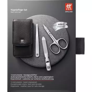 Чехол на кнопке, яловая кожа, черный, 3 предмета ZWILLING, 1 шт.