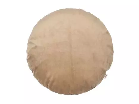 Чехол на круглую подушку ок. 50 см коричнево-бежевого цвета "Samt&Sonders" beties